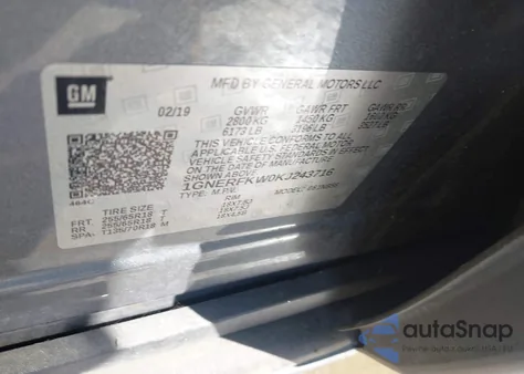 2019 Chevrolet Traverse Ls from USA, damaged, VIN 1GNERFKW0KJ243716